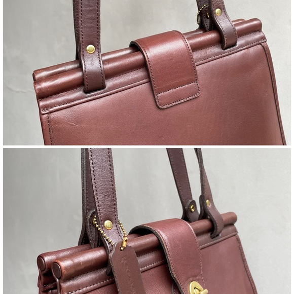 COACH Vintage Mahogany Weston Shopper Bag, Coach 9021, Coach Leather Tote Bag - Picture 5 of 12